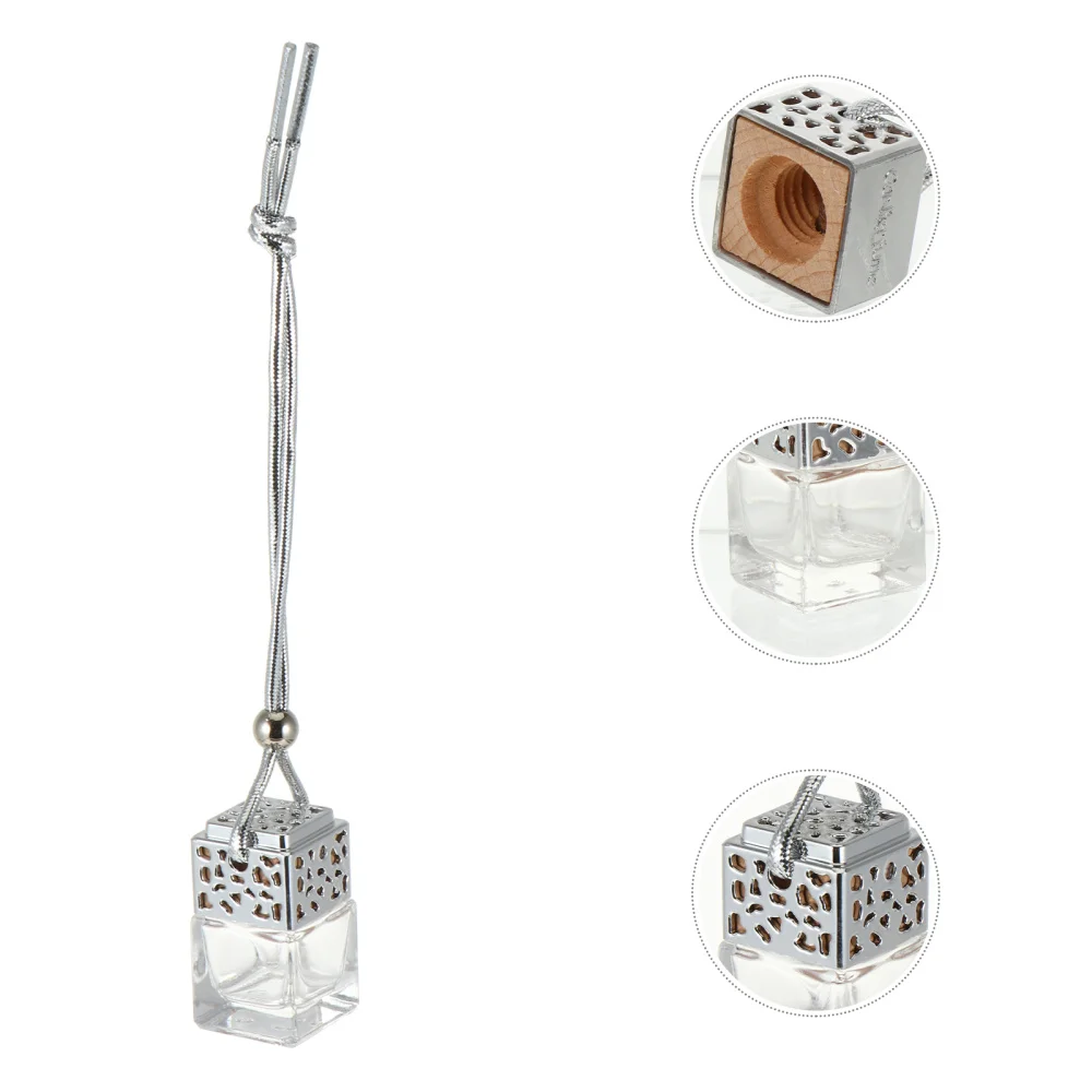 

5pcs Empty Car Hanging Perfume Glass Bottle Hanging Aromatherapy Diffuse Bottles