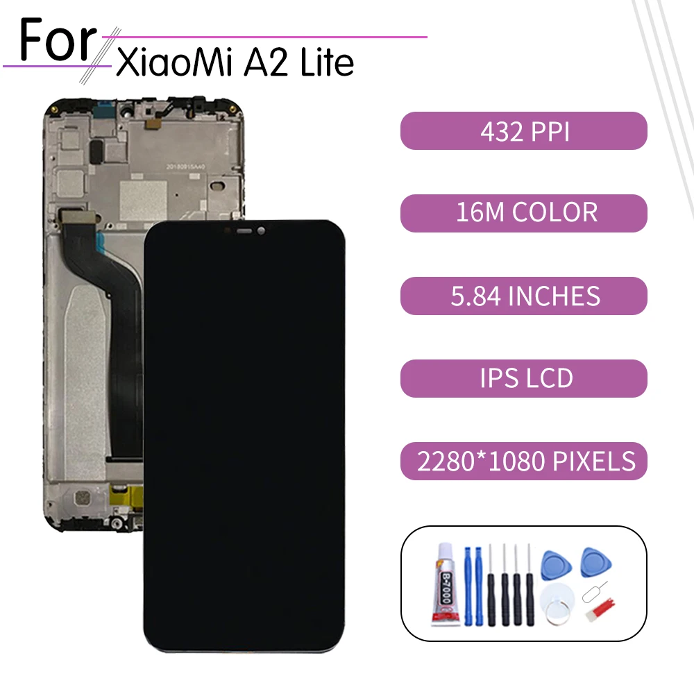 ЖК-дисплей 5 84 дюймов с сенсорным экраном и дигитайзером в сборе для Xiaomi Redmi 6 Pro