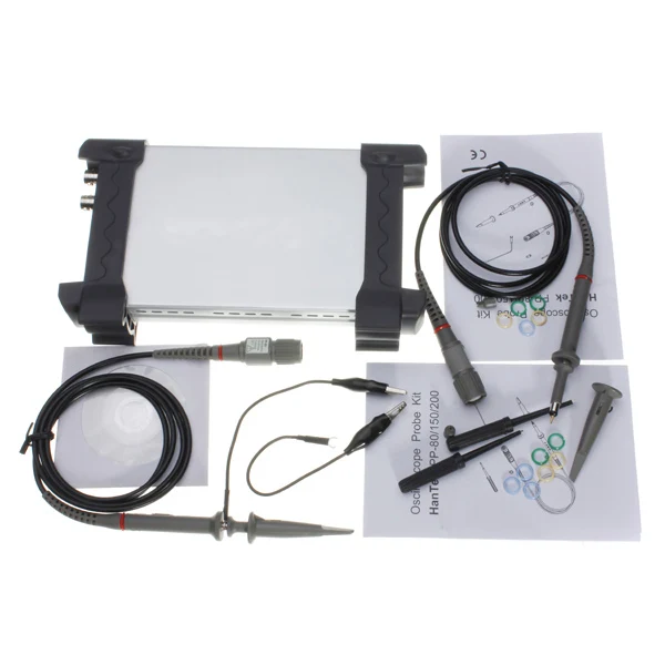 Jiguoor 2 канала оригинальный Виртуальный осциллограф PC USB разъем 6022BE на ПК цифровой