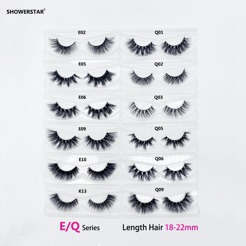 

100 Pairs Wholesale 6D Mink Eyelashes Natural Fluffy Extension Work Date Party Holiday No Box Eye Lashes E14 D22