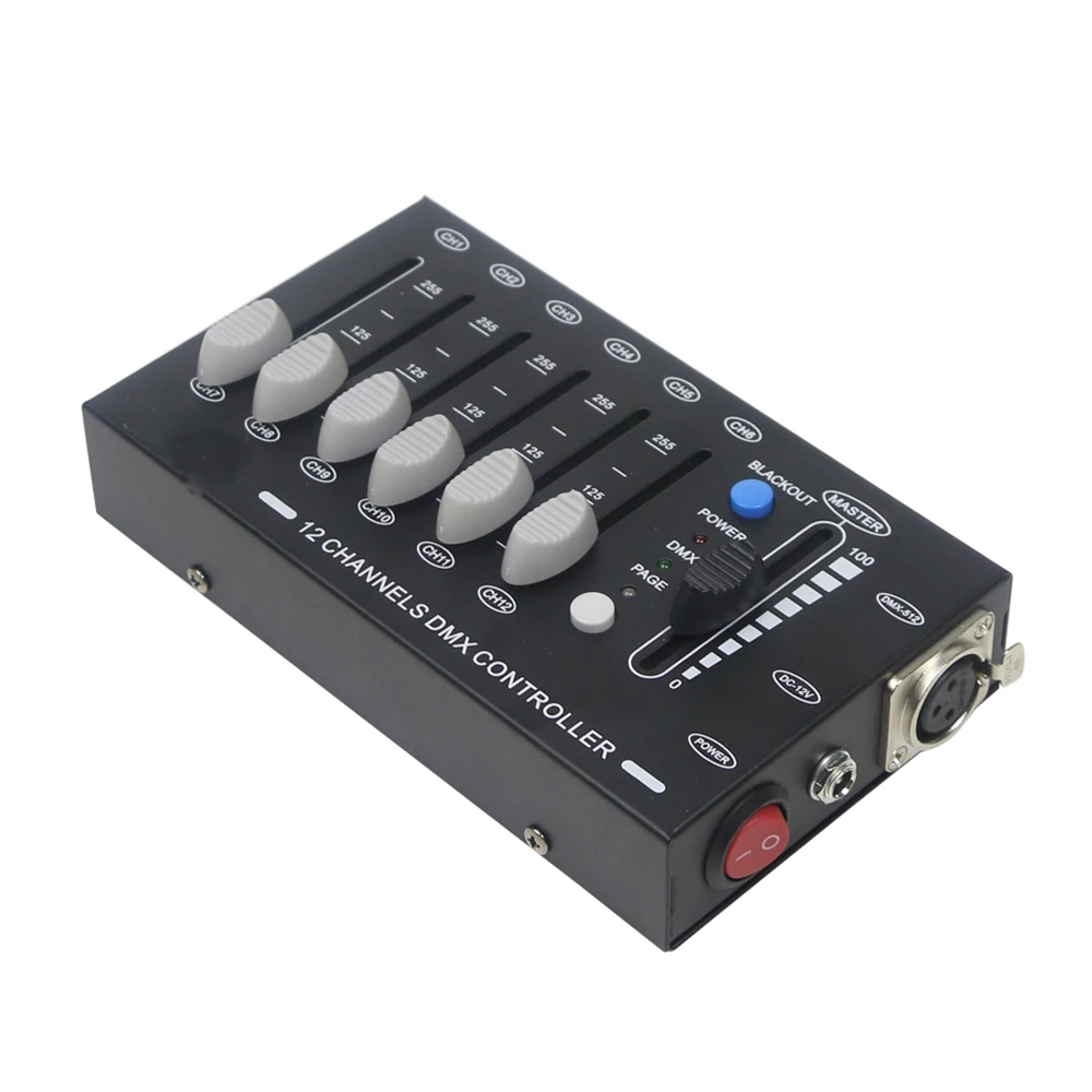2020 New Mini 12ch DJ Controller Equipment DMX512 Console Home Entertainment Stage Lighting Moving Head Led | Лампы и освещение