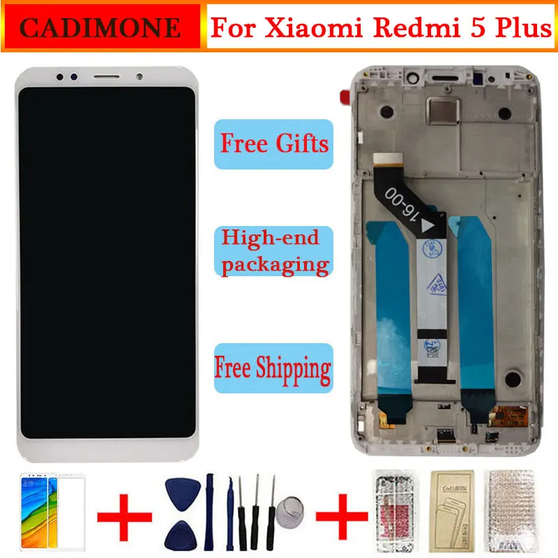 AAA качественный ЖК-дисплей + рамка для Xiaomi Redmi 5 Plus 10-Touch 99 &quot сменный экран Snapdragon 625 |