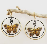 the dark butterfly hoops earrings witchy earrings gift