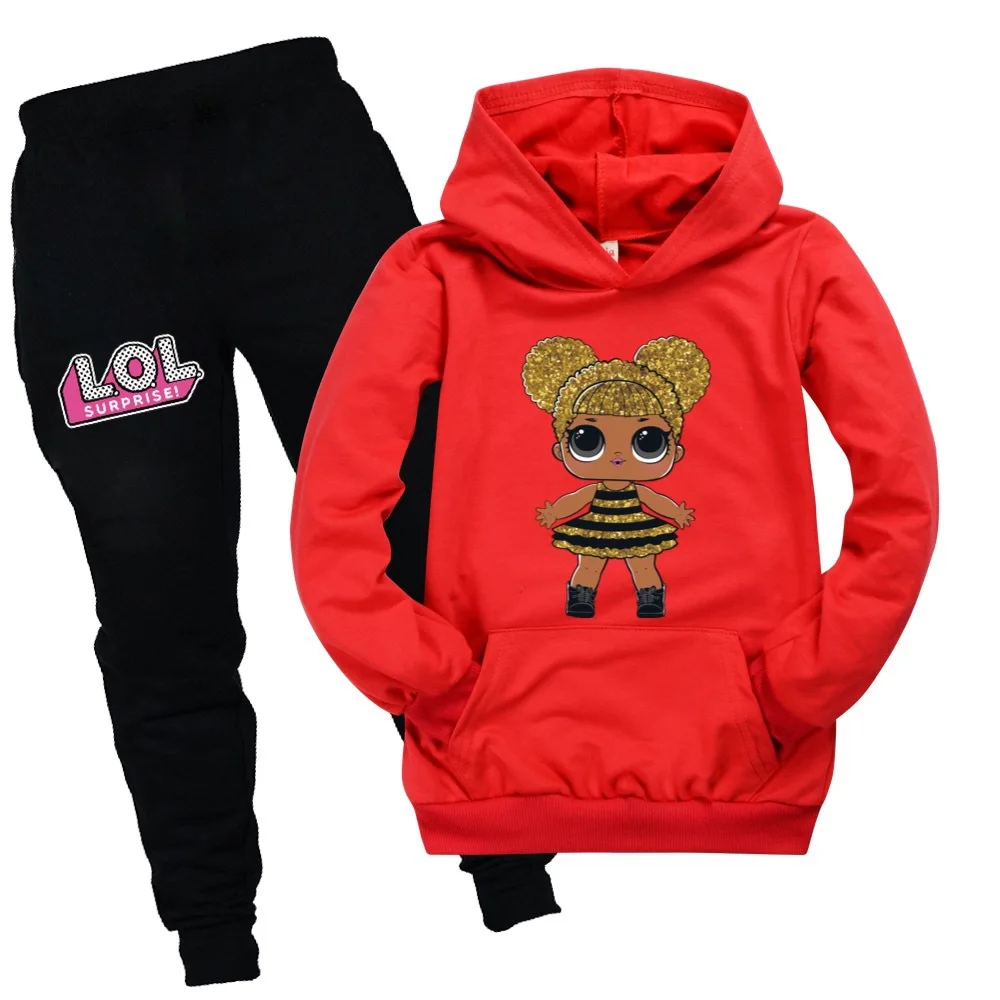 

2021 Spring and autumn Fashion sports hoodie trousers boys and girls clothing sweatshirt + pants suit