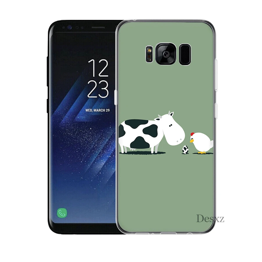 Phone Case For Samsung S3 S4 S5 S6 S7 Edge S8 S9 S10E S10Plus Note 8 9 M10 M20 M30 M40 Aninal Hippo Cow | Мобильные телефоны и