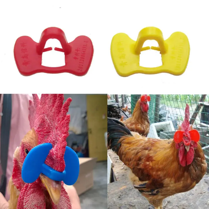 10/100 шт. курица сельскохозяйственное оборудование пластиковые ограничители очки