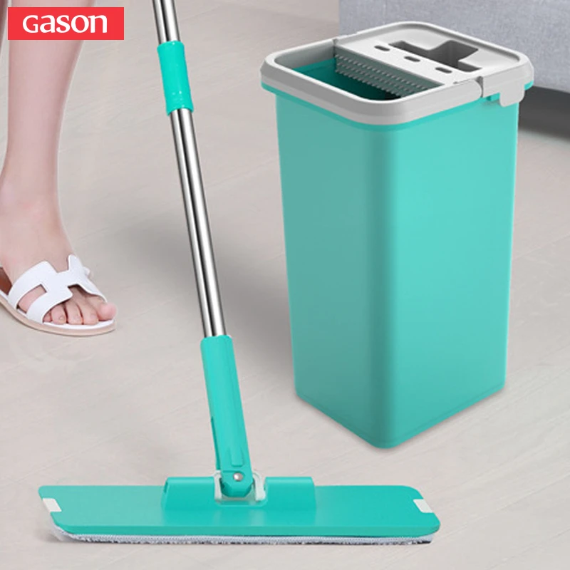 Швабра с автоматическим вращением для дома мытья полов без рук ультратонкая