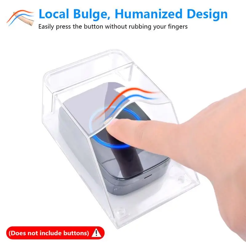

Waterproof Cover For Wireless Doorbell Smart Door Bell Ring Chime Button Transmitter Launchers Heavy Rain Snow Doorbell Cover