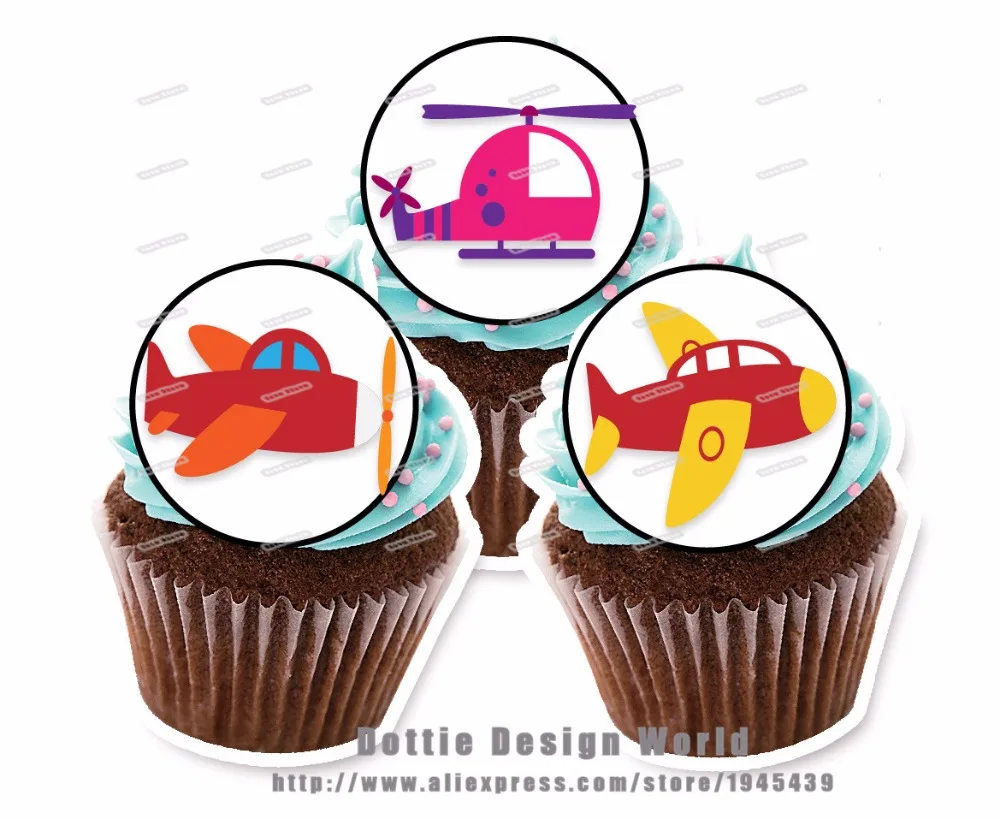 15 самолетов съедобный Топпер для торта Вафля рисовая бумага торт печенье кекс