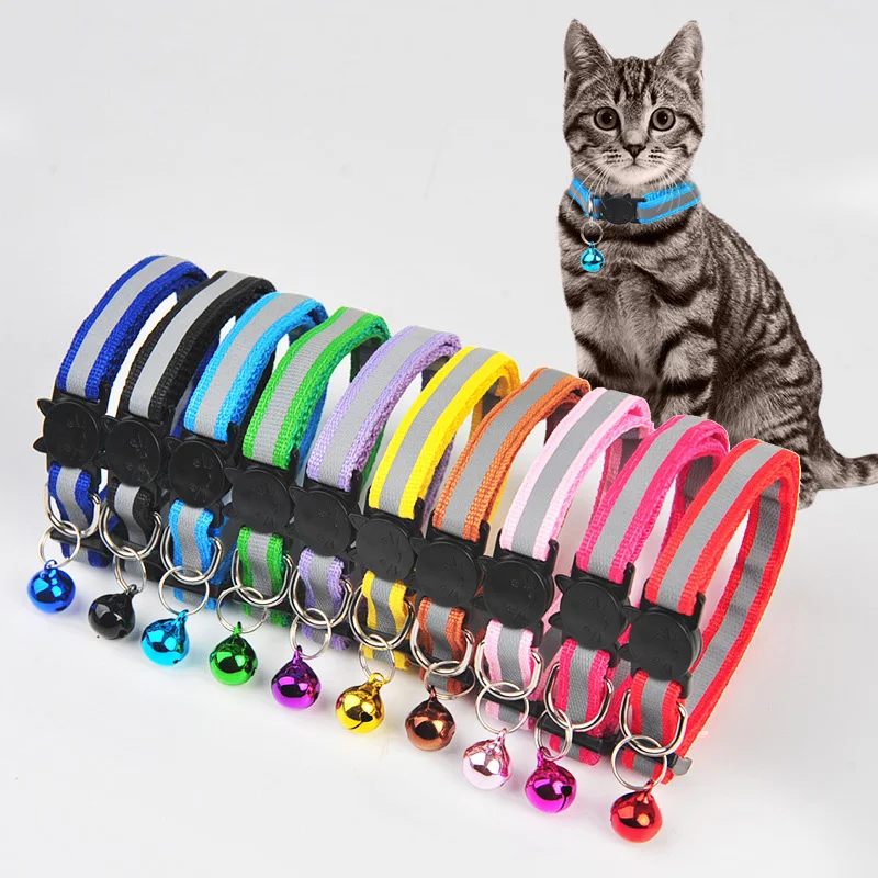

New Cute Bell Collar For Cats Dog Collar Teddy Bomei Dog Cartoon Funny Footprint Collars Leads Cat Accessories Animal Goods