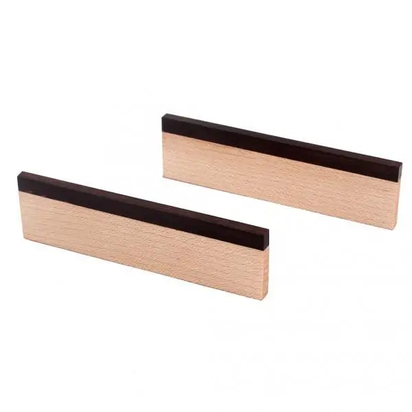 

Maple and Ebony Dobro Guitar Bridge Blank Pack of 2 Pcs