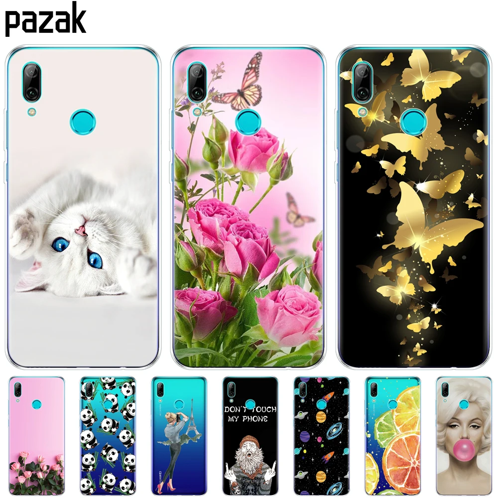 Чехол для Huawei P Smart 2019 силиконовая Мягкая задняя крышка из ТПУ телефона чехол