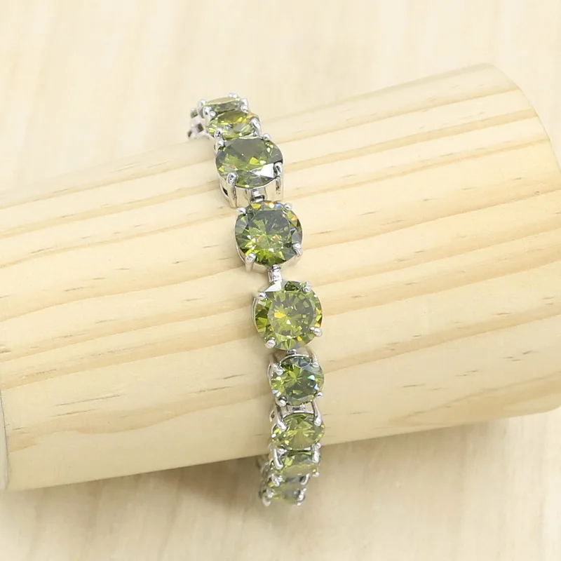 Круглая овальная искусственная Серебряная Цветовая кожа браслет серьги