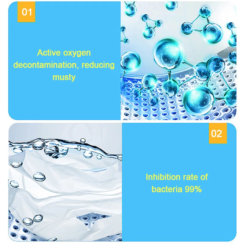 1 PCS Kitchen Washing Machine Cleaner Supplies Effective Decontamination Cleaning Detergent Effervescent Tablet Washer | Дом и сад