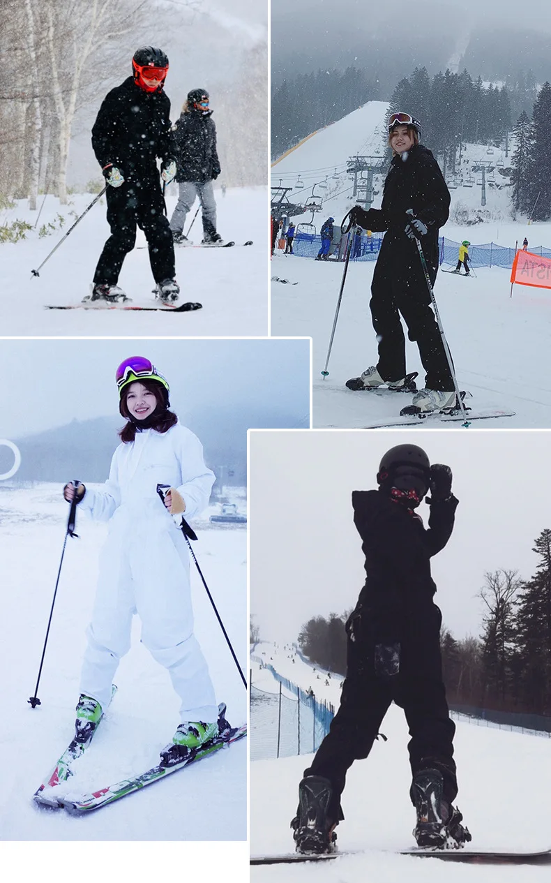 

Ski Suit For Women Men Windproof Waterproof Outdoor Skiing Jacket Snow Snowboard Jumpsuit Overalls Set Male Famale Skiing Jacket
