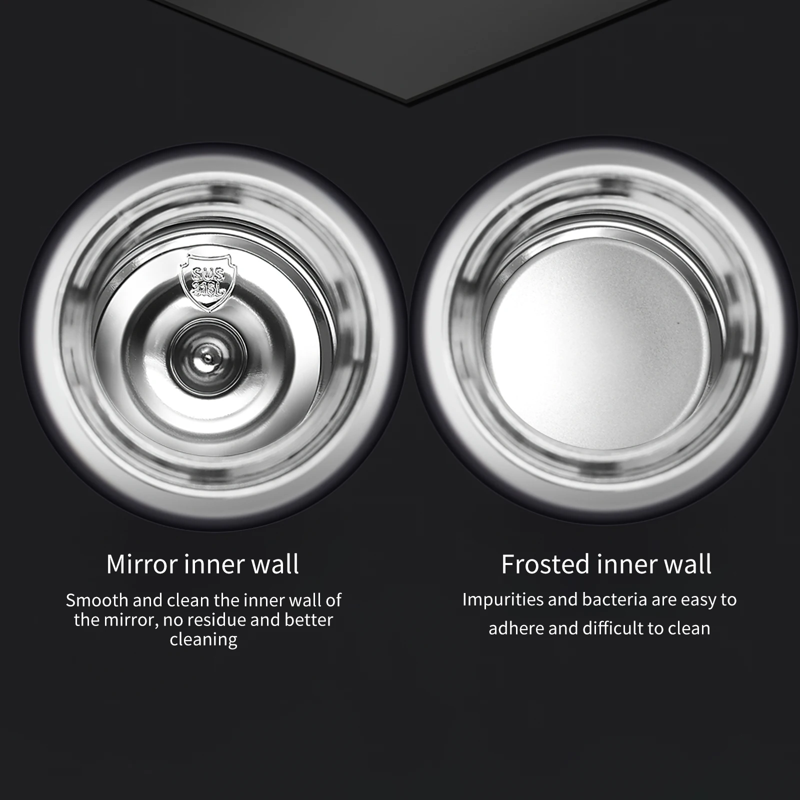 

High Quality Portable Thermos Bottle Outdoor Travel Sports Bottles 316 Stainless Steel 480ml Office Fitness Insulated Travel Mug