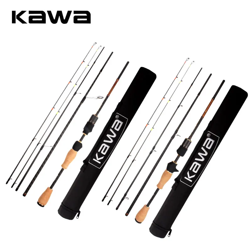 KAWA Fishing Rod Super Light Soft Rod 1.89m 4 Sections Double Top Sections Portable For Fishing High Quality And Classical Rod
