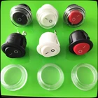 DC AC 6A250V KCD1 2PIN 20 мм OnOff SPST Круглый рокер переключатели водонепроницаемая крышка приборной панели автомобиля дропшиппинг бесплатная доставка