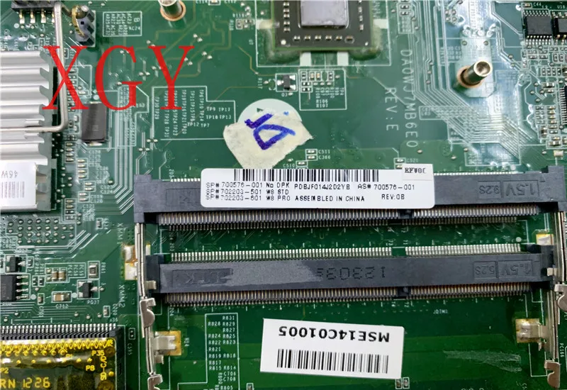 700576-001 подходит для hp Omni 120 120-1000 материнская плата все-в-одном AIO DA0WJ7MB6E0 100% работает