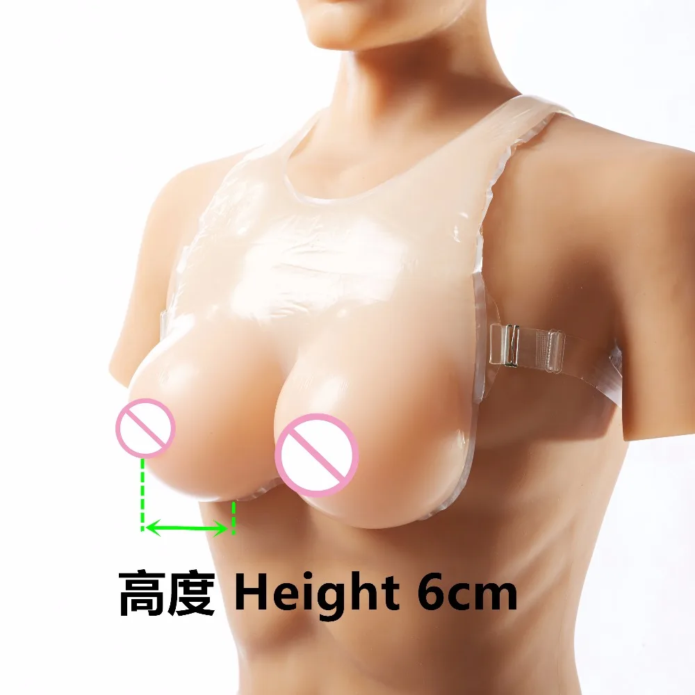 

D cup 1000g Realistic Silicone Breast Forms For Men Crossdresser Straps Transvestite Drag Queen For Crossdressers Shemale