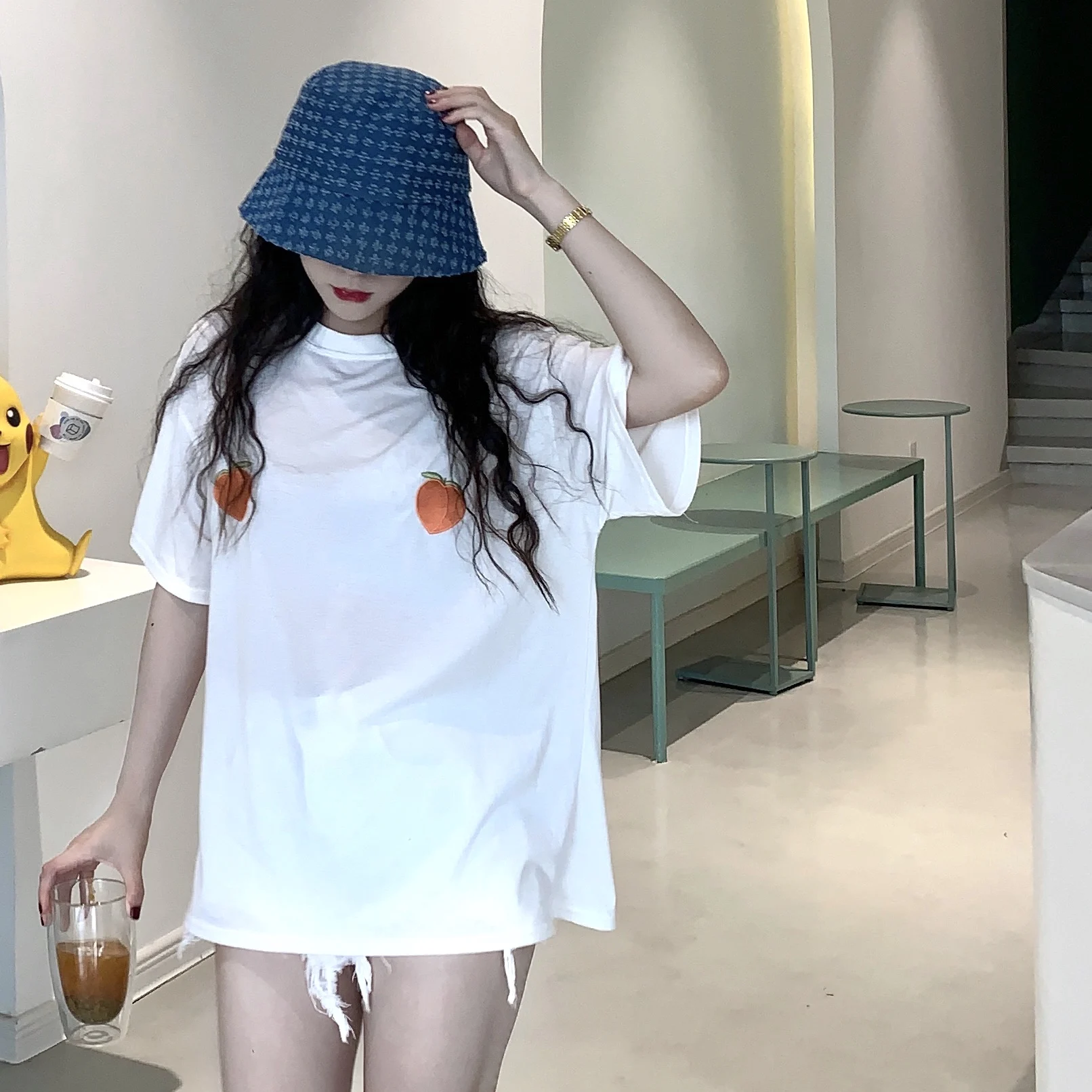 

Bucket Hat Female Summer Fisherman Hat Day Bell - Shaped Sun Shading Sunscreen Hat Female UV Protection