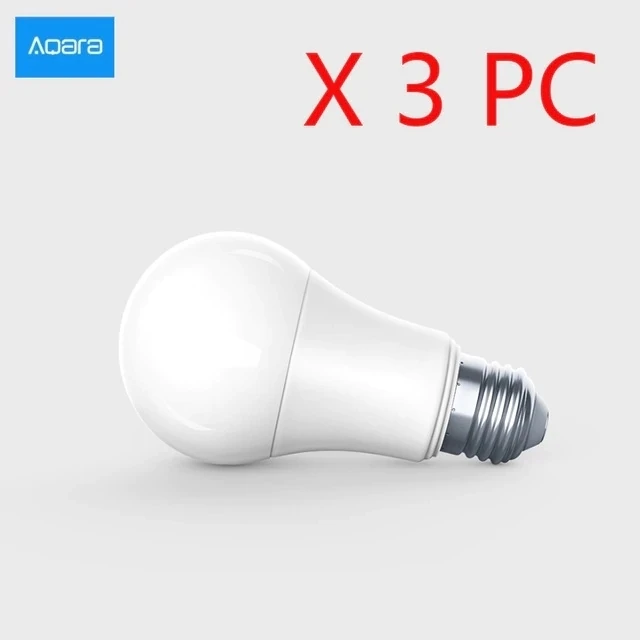 3 pcs Aqara умная лампа 9 Вт E27 2700 K-6500 K 806lum умный настраиваемый светодиодный светильник белого цвета работает с домашним комплектом и для домашнего приложения xiaomi - Цвет: 3 pcs