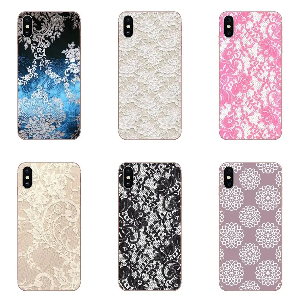 Черный белый цвет кружевной узор с изображением цветка мандалы для Huawei Honor 4C 5A 5C 5X6