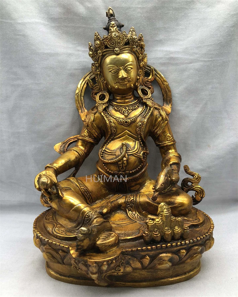 

Collect China Fine Workmanship Brass Sculpture Bodhisattva Buddha Metal Crafts Home Decoration#23