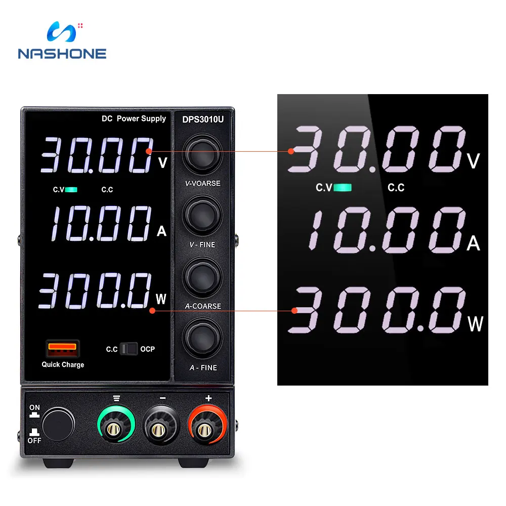 Лабораторный источник питания постоянного тока Регулируемый для лабораторий 30 в
