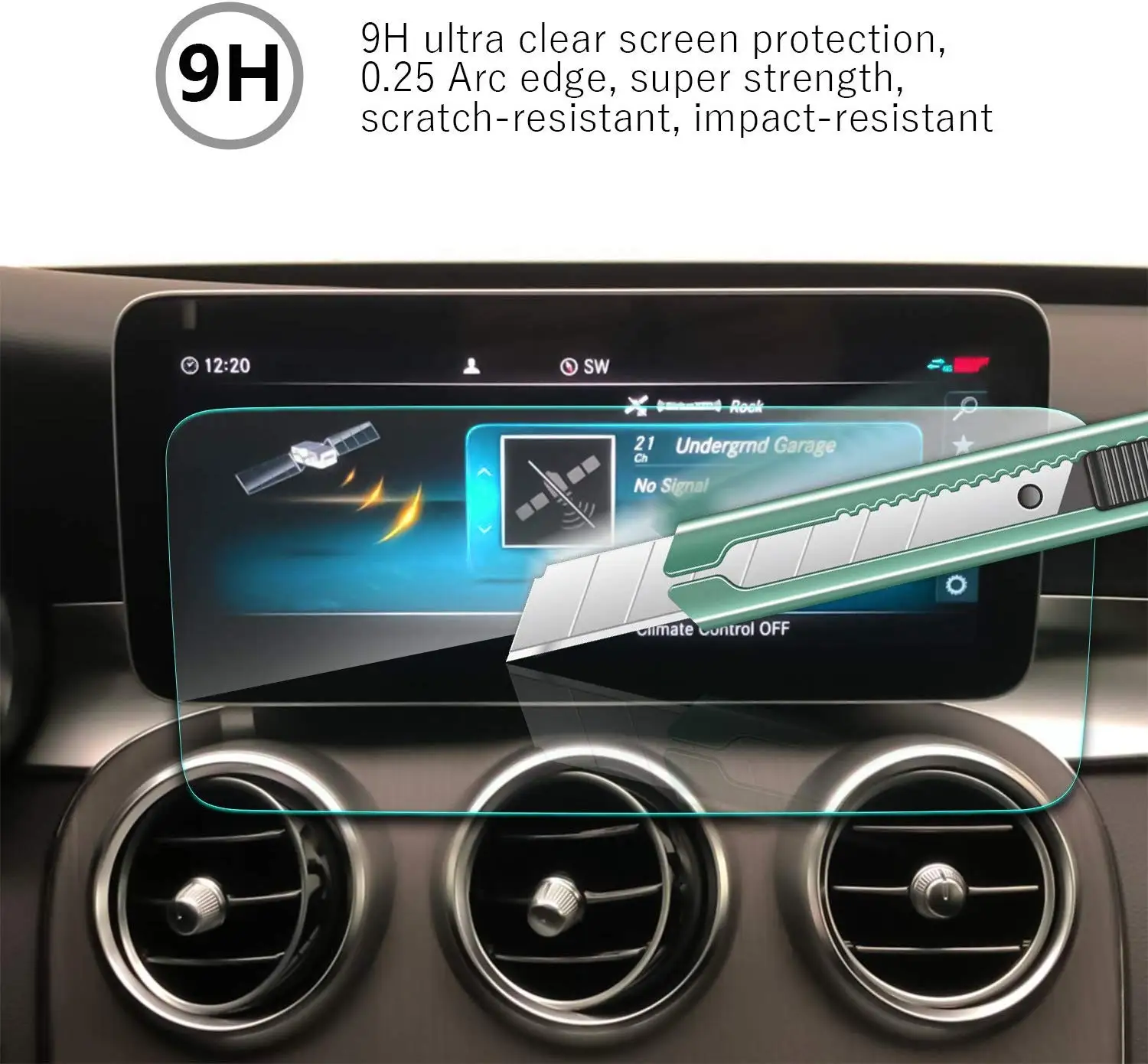 for mercedes benz c class w205 2019 2020 10 25inch navigation screen film high sensitivity screen protector free global shipping
