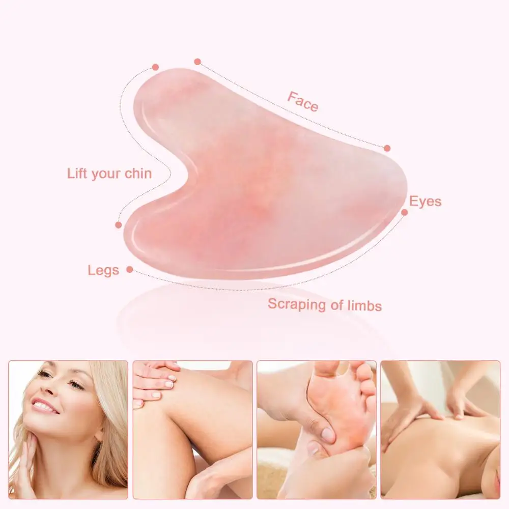 Анти старения натурального нефрита гуаша соскабливающая доска для ухода за