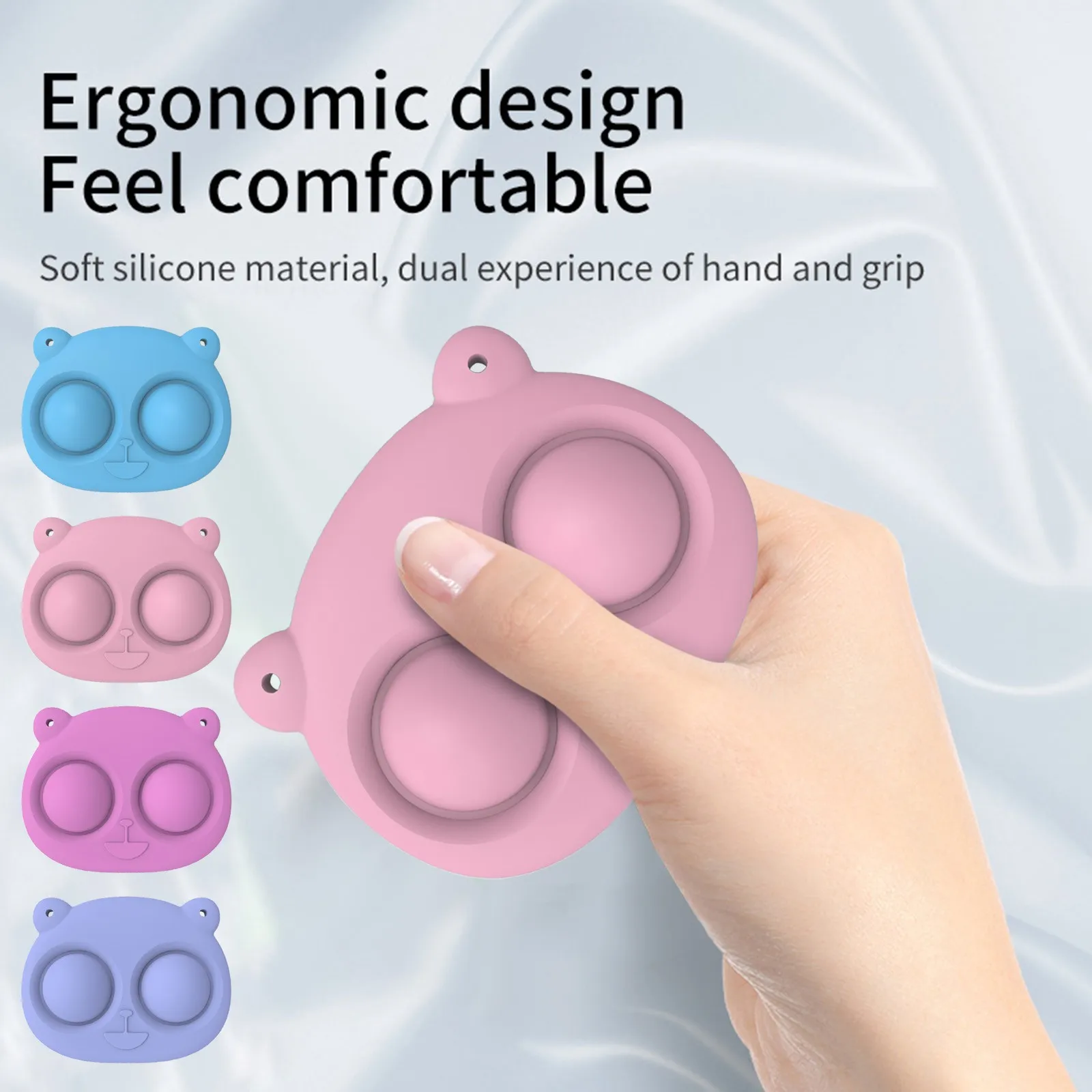 

Игрушка-антистресс с простым затемнением, маленький интересный сенсорный игрушечный фиджет с зажимами для Sim-карт, брелок с зажимами, ручны...