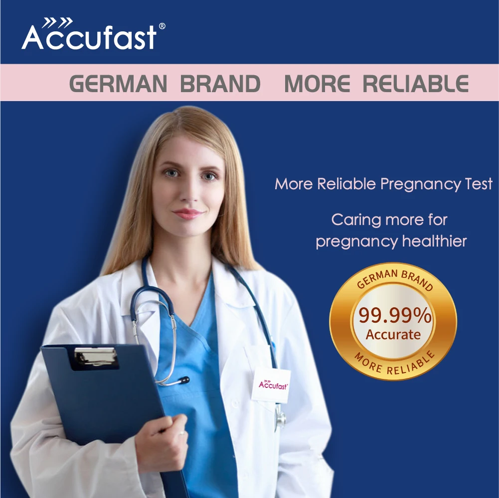 ACCUFAST 100 шт. HCG тест-полоски для беременности с мочи чашек более 100% точность тесты