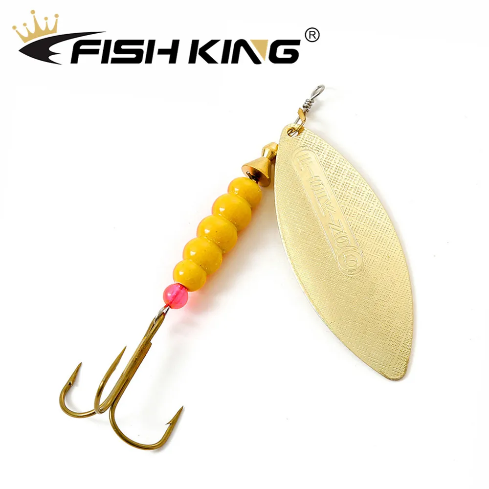 FISH KING Новая Металлическая рыболовная приманка 3 8 г 6 11 14 5 блесна латунный материал