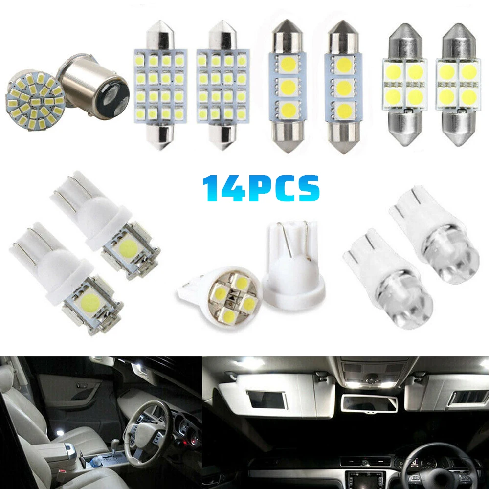

14pcs Car Interior LED Kit Durable Clearance Reading Light Super Bright 12V Cornering Brake Leds Signal Lamp