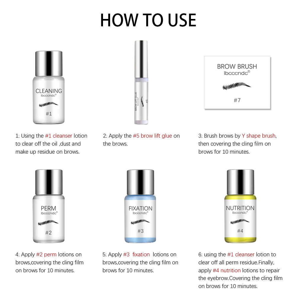 Набор для завивки ресниц ibcccndc набор подтяжки и бровей клей волна лосьон