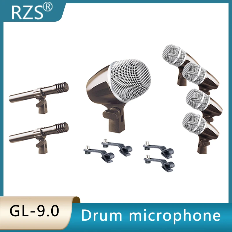 

RZS Drum microphone snare drum Mai set drum kick drum super heart-shaped dynamic instrument microphone