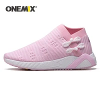 onemix kids leisure shoes girls boys mesh soft sport sneakers hook loop casual shoes breathable slow walking shoes