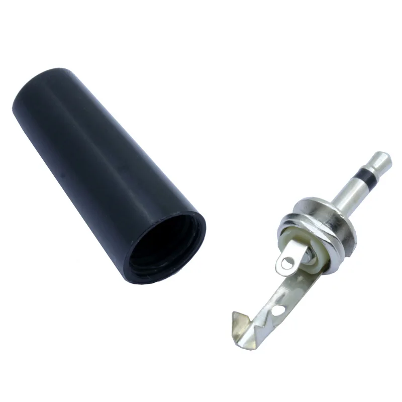 

100pcs/lot 2.5mm Mono Plug Connector 2 Poles Mono 2.5mm Plug Adapter Audio Cable Wire Connector Wholesales