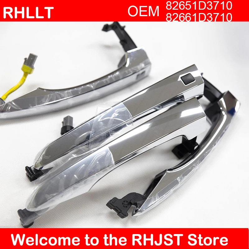 Умный ключ хромированная внешняя дверная ручка 8 шт. подходит для Hyundai Tucson 2016 OEM