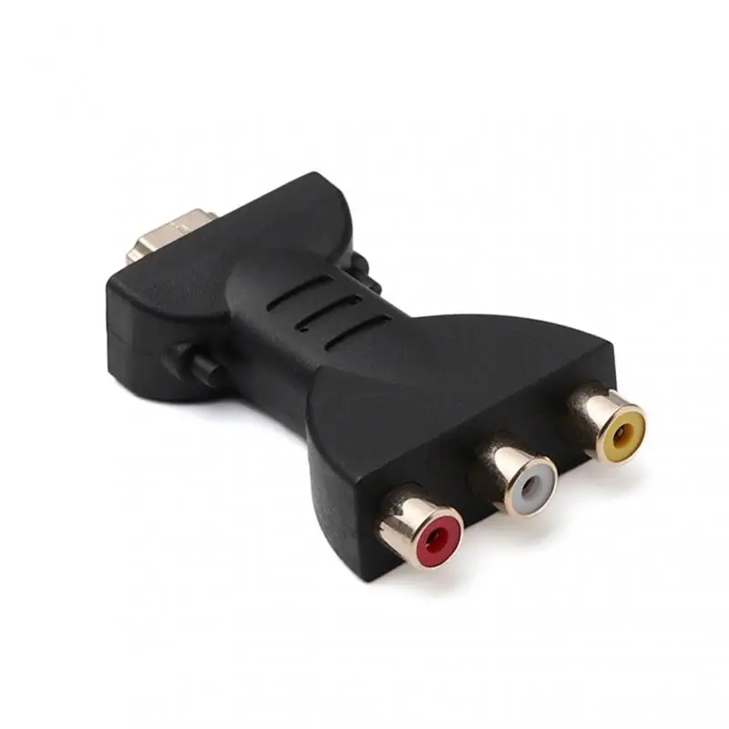 

AV Digital Signal Connecter Converter Red White Yellow Head HDMI-compatible to 3 RCA Video Audio Adapters AV Component Converter