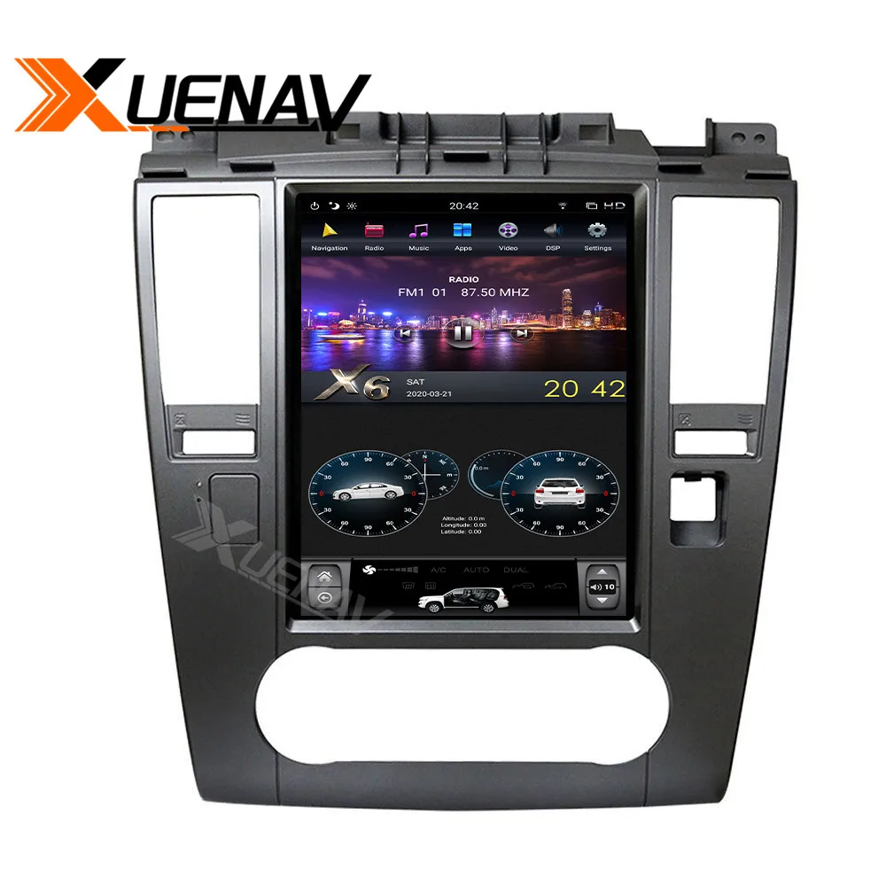 

XUENAV Car Radio GPS Navigation Android System For-Nissan TIIDA 2008-2011 Multimedia Player 10.4 Inch Vertical Screen Car Radio
