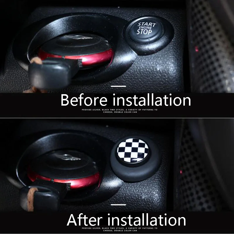 Наклейка на кнопку запуска для mini cooper clubman countryman R55 R56 R57 R58 R59 R60 R61|Наклейки