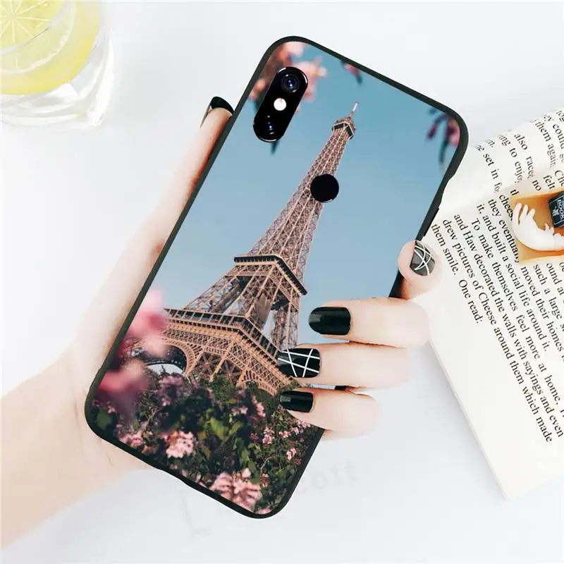 

Romantic Paris Eiffel Tower Phone Case For Xiaomi Redmi note 7 8 9 t k30 max3 9 s 10 pro lite
