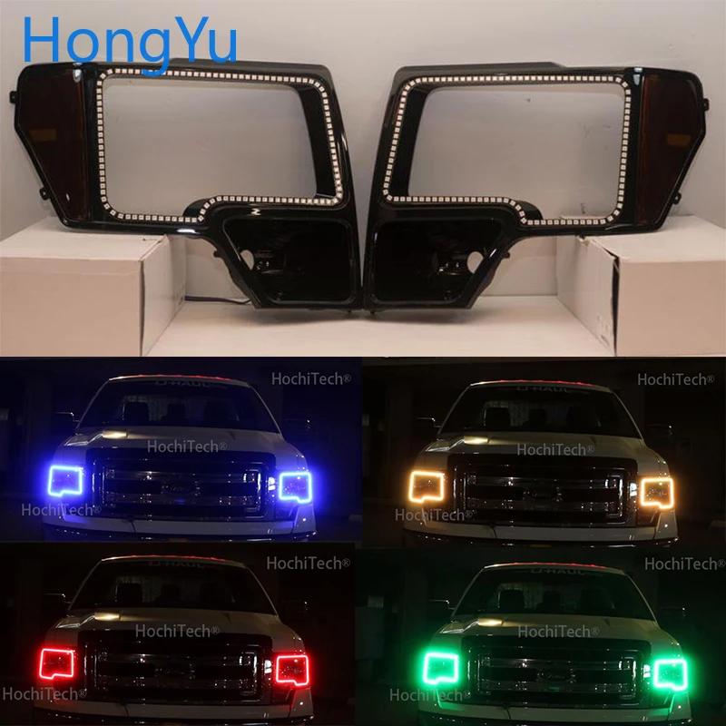 Для Ford F-150 F150 2009-2014 Автомобильный RGB многоцветный светодиодный кольцевой