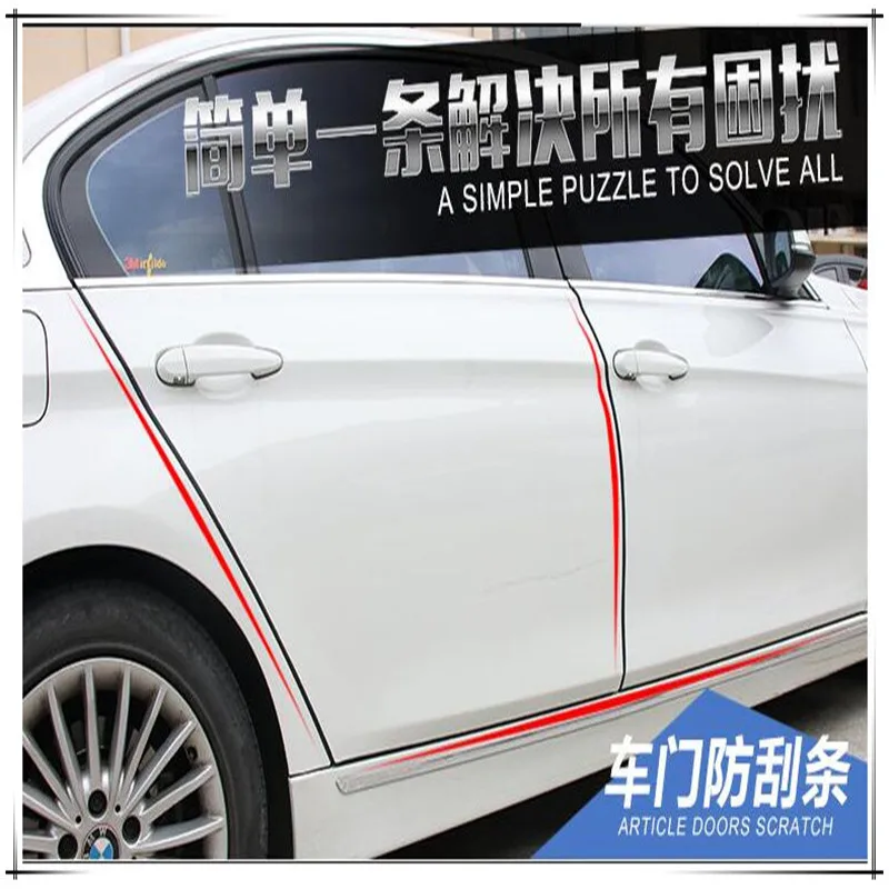 5 м Защитная Резиновая полоса для автомобильных дверей автомобильные наклейки