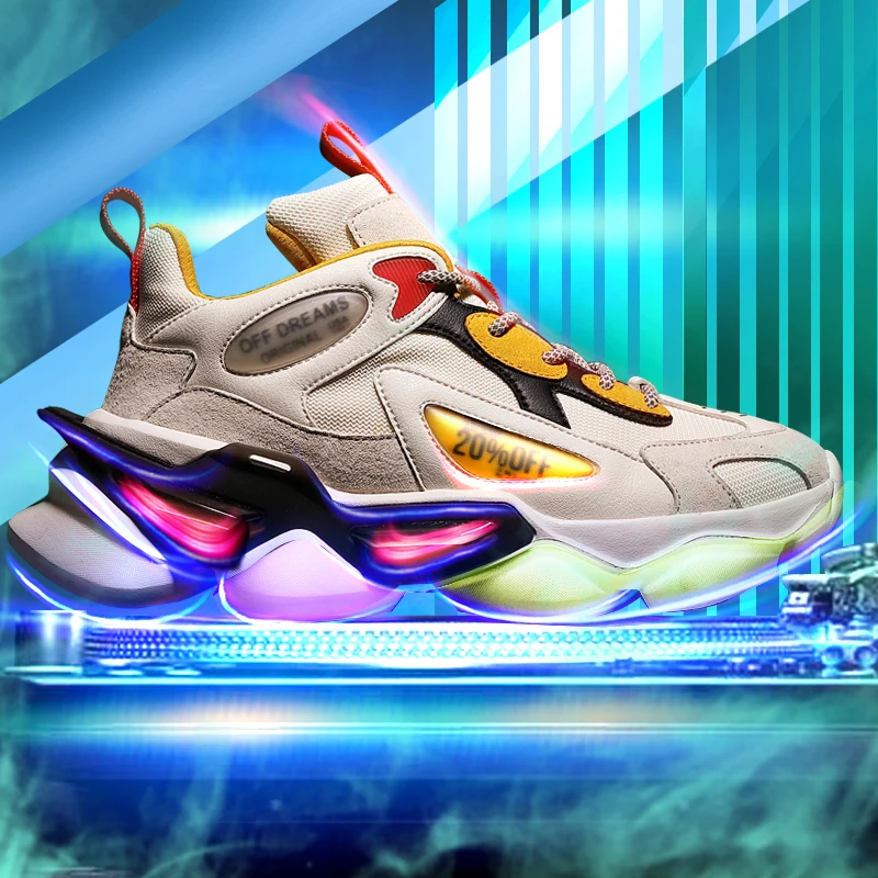 Мужская повседневная обувь 2020 модные мужские массивные кроссовки спортивная