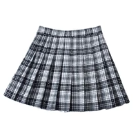 wool pleated skirt harajuku skirt plaid high waist skirt vintage plaid skirt pleated mini skirt skater skirt korean skirt