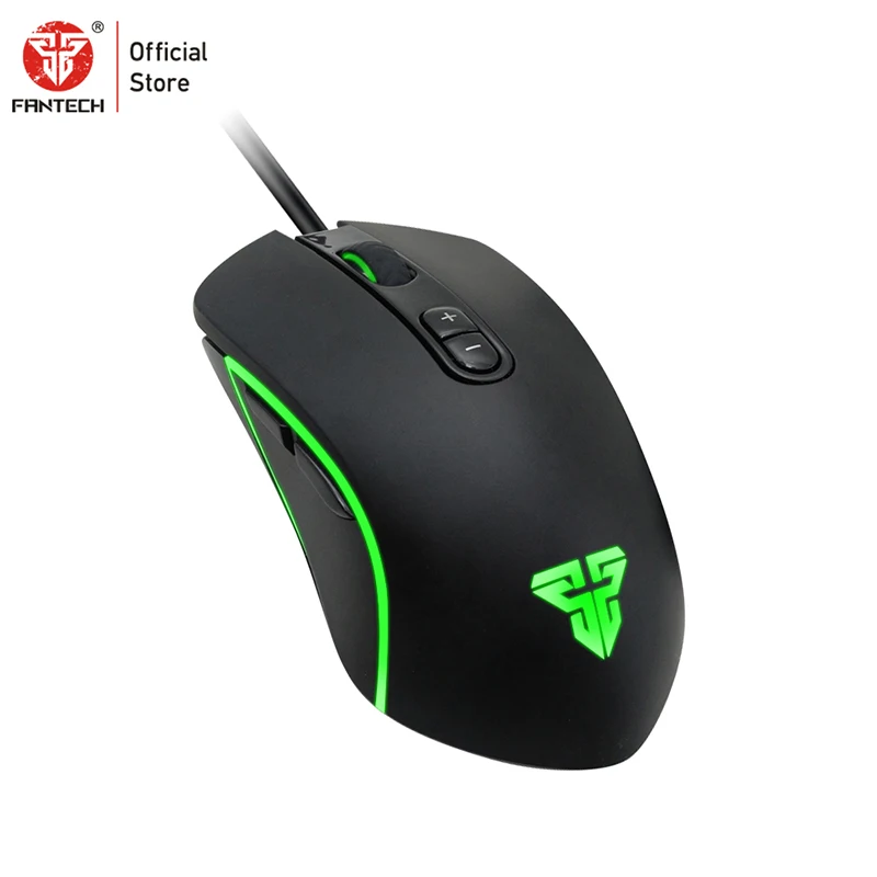 Черный FANTECH X9 мышь выбор игр Регулируемая 4800 dpi 7 Кнопка макро профессиональная Проводная игровая мышь оптическая мышь для ПК игры - Цвет: Черный