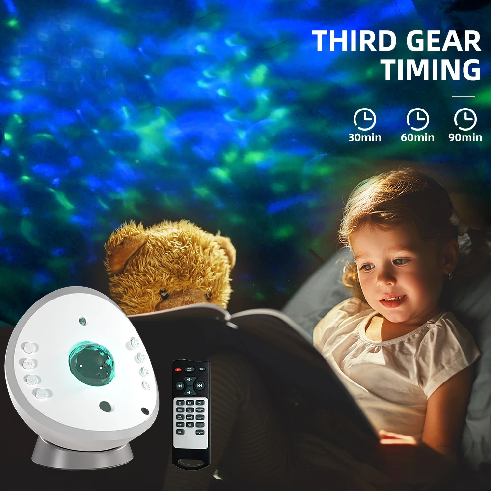 Dropshpping Christmas Gift New Halloween Projector Light Moon Star Lamp Rainbow Projector Nebula Starlight with Aid Sleep Sounds enlarge